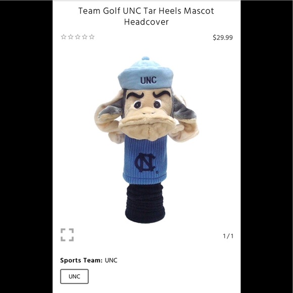 NCAA Other - Team Golf UNC Tar Heels Mascot Headcover